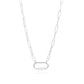 18K Gold PVD Paperclip Carabiner Necklace: Stainless / Gold 18+2"