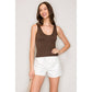 Double Layer Top with Scoop Neckline