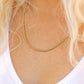 Stainless Steel Gold Wheat Chain Necklace: Gold / 20"