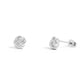 18K Gold PVD Stainless Steel Knot Stud Earrings: Stainless