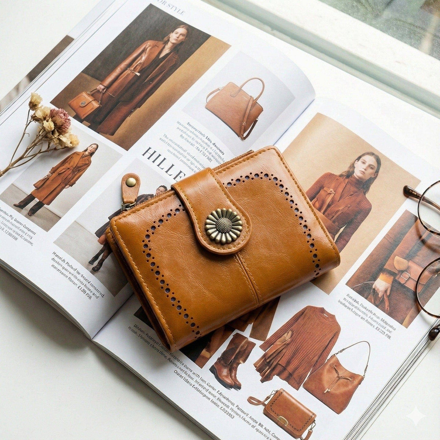 Lena Vegan Leather Laser Cut Out Detail Wall