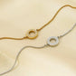 18K STAINLESS STEEL TARNISH FREE GEMSTONE BRACELET Silver