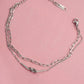 18K STAINLESS STEEL TARNISH FREE KNOT BRACELET Sulver