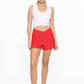 Seamless Ribbed V-Neck Crop Top: White / S:M:L