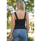 Scoop Neck Double Layer Rib Tank Top