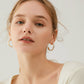 Chunky Hoop  Huggie Earrings