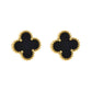 VINTAGE CLOVER  STUD EARRINGS