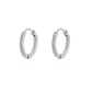 18K Gold PVD Stainless Steel Twisted Hoop Earrings: 10mm
