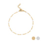 18K Gold PVD Stainless Steel Confetti Chain Bracelet: Gold