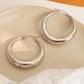 Galene Non-Tarnish Classic Large Hoop Earring: Silver or Gold
