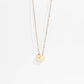 Western Stainless Steel / PVD Gold Horseshoe Charm Necklace: Gold