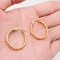18K Gold Plated Stainless Steel Hoop Earrings Small