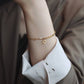 18K STAINLESS STEEL TARNISH FREE CLOVER BRACELET GOLD