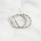 18K Gold PVD Stainless Steel Twist Hoop Earrings: Stainless / 30mm