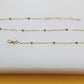 Genevieve 18K Gold Filled Beaded Cable Chain Necklace and Bracelet Set