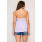 Connie Ruffle Adjustable Tube and Halter Top
