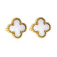 VINTAGE CLOVER  STUD EARRINGS