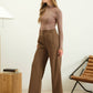 SEAMLESS MOCK NECK LONG SLEEVE BODYSUIT DEEP TAUPE