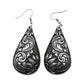 WESTERN ENGRAVED TEARDROP EARRING