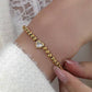 Riley 18K STAINLESS STEEL TARNISH FREE BEADED BRACELET GOLD