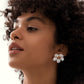 Baroque Pearl Flower Stud Earrings