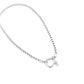 Lucky Me Horseshoe Toggle Necklace - WATERPROOF: Silver