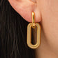 Kate 18K Non-Tarnish Double Chain Hoop Earring