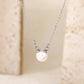 Single 8mm Pearl Chain Necklace